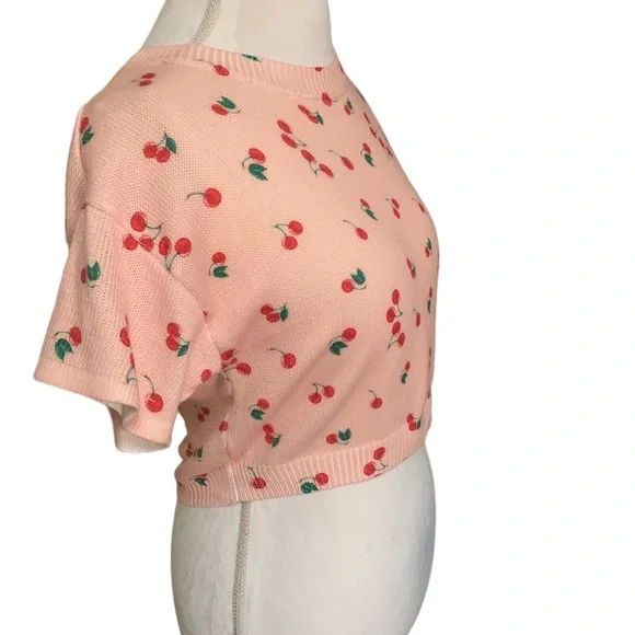 Cider Pink Cherry Knit Top - Picture 2 of 5